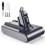 6000mAh Battery for Dyson V6, Replacement Battery Compatible with V6 Animal, Absolute, SV03 SV04 SV05 SV06 SV07 SV09 DC58 DC59 DC61 DC62 DC72 DC74 Vacuum Cleaner