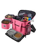 Overland Dog Gear Week Away Dog Travel Bag for Medium and Large Dogs Pink