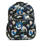 Vera Bradley Women's Performance Twill XL Campus Backpack, Immersed Blooms, One Size