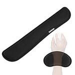 GEMEK Keyboard Wrist Rest Pad & Mouse Wrist Rest Support for Gaming Computer Laptop, Memory Foam Set for Easy Typing & Relief Getting Hand Hurt and Carpal Tunnel Syndrome Pain