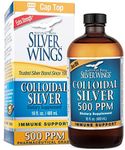 Natural Path Silver Wings Colloidal Silver 500ppm (2,500mcg) Immune Support Supplement 16 fl. oz.