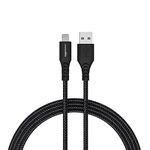 AmazonBasics USB A to Lightning PVC Molded Nylon MFi Certified Charging Cable (Black, 1.2 meter)