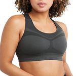 Champion Women's Freedom Seamless Racerback Sports Bra, FFQ Asphalt, Large