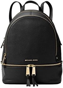 Michael Kors Rhea Zip, Zaino Donna, Nero, Unica