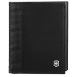 Victorinox Altius Alox, Tri-Fold Wallet with RFID Protection, Leather for Men Black (611574)