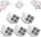 Disposable Hair Drain Stickers, Upgrade Floor Drain Sticker 4 Inch Drain Hair Catcher Floor Drain Mesh Sticker, Shower Hair Drain Catcher Stickers for Bathroom Laundry Bathtub Kitchen (100pcs)