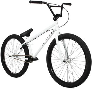 Elite BMX Bicycle 18", 20" & 26" BMX Bike for Teen Bike and Adult Bikes - Freestyle BMX Bike All Models Come with 3 Piece BMX Crankset (4130 White, 26")