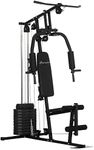 Soozier Home Gym Machine, Multifunction Gym Equipment with 99lbs Weight Stack for Back, Chest, Arm, Legs, and Full Body Workout