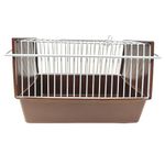 Hootles Pet Transport Cage Suitable for Rabbits, Guinea Pigs, Parrots Metal Cage Small Bird Travel Cage Birds / Cages (Size: 21 x 13 x 13 cm) - (Color May Vary) - For Transport purpose only