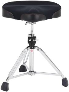Gibraltar Taburete de Tambor, Taburete de Tambor 9000 Series Saddle Neoprene, 9608NM (Diámetro: 42cm, Asiento de Neopreno, Memory Lock, Base de Doble puntal, Pies de Goma 'Super Foot')