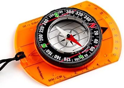 Orienteering Compass - Hiking Backpacking Compass - Advanced Scout Compass Camping and Navigation - Boy Scout Compass Kids - Childrens Compasses for Map Reading - Baseplate Compass Survival