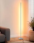 DEWENWILS Modern Floor Lamp,LED Corner Lights with Dimmable,Standing Floor Lamp for Living Room,Bedroom,Office,Natural Light 3000K