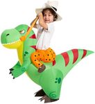Spooktacular Creations Halloween Inflatable Costume Ride a T-rex Dinosaur Air Blow-up Deluxe Halloween Costume - Child (4-6 Yrs)