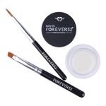 Forever52 Daily Life Long Wear Gel Eyeliner & Tattoo, Waterproof Smudgeproof Long Lasting Cream Eyeliner Gel With 2Pcs Brushes For Smooth Aplication (White) Gt007