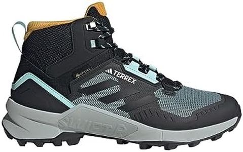 adidas Terrex Swift R3 Mid GTX®, Semi Flash Aqua/Core Black/Preloved Yellow, 10.5 US