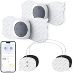 Comfytemp Wireless TENS Unit Machine for Pain Relief, Two Sets of TENS Unit Muscle Stimulator, Up to 30 Modes FSA HSA Eligible TENS Device for Sciatica, Back Pain, Rechargeable with APP Control（4pads）