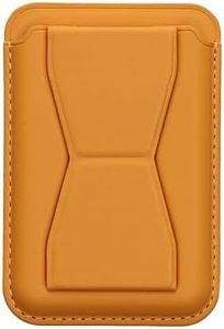 kwmobile Porta Carte di Credito per Smartphone - Tasca Adesiva in Similpelle per Tessere - Supporto Autoadesivo per Cellulare con Funzione Stand