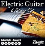 Adagio Pro ELECTRIC GUITAR Strings - Gauge 9 - Extra Light Nickel 9-42 String Pack/Set Ball Ends .009 - .042