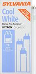 Sylvania 22433 32-watt T8 Octron Fluorescent Ecologic Lamp with Instant Start or Rapid Start, Cool White, 12-Pack