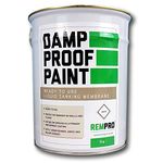 Rempro 5kg White Damp Proof Paint - Internal & External Liquid DPM for Water & Vapour Membrane Proofing Applications