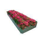 MTB 8x2x1ft Metal Raised Garden Bed Kit，Galvanized Garden Bed Box for Vegetables, Flowers, Herbs, and Succulents,120 Gallon Capacity - Green