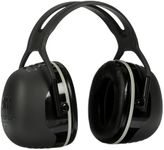 3M PELTOR X5A Over-the-Head Ear Muffs, Noise Protection, NRR 31 dB, Construction, Manufacturing, Maintenance, Automotive, Woodworking, Heavy Engineering, Mining , Black