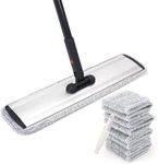 Microfiber Mop 18" Large Flat Mops for Floor Cleaning Floor Mop 4 Premium Pads Hardwood for Cleaning Wet Mop Wet or Dry Floor Cleaning