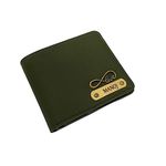 Giftorious Customised Wallet for Men with Name (Matt Finish), Personalized Purse for Men Boys | Unique Gift for Father, Brother, Husband, Boyfriend | for Birthday, Rakshabandhan (Dark Green)