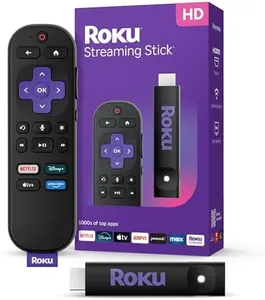 Roku Streaming Stick HD 2025 — HD Streaming Device for TV with Roku Voice Remote, Free & Live TV