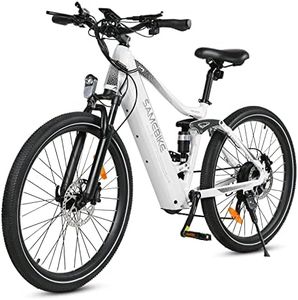 SAMEBIKE XD26-II Electric Bikes for Adults, Full Suspension Electric Mountain Bike with 48V 15Ah Battery E-Bike, Dual Hydraulic Brakes, Max Range 120KM(PAS) SHIMAN0 7-Speed