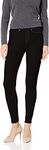 HUE Women's Solid Color Original Jeanz Denim Legging Hosiery, Black, Medium