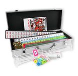 Kai Tai Inc. 4 Pushers Complete American Mahjong Set in Aluminum Case, 166 Tiles(mah Jong Mah Jongg Mahjongg)