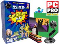 Zu3D Complete Stop Motion Animation Kit For Kids Includes HD Camera, Handbook, And Two Software Licenses Works On Windows Apple Mac OS X And iPad iOS