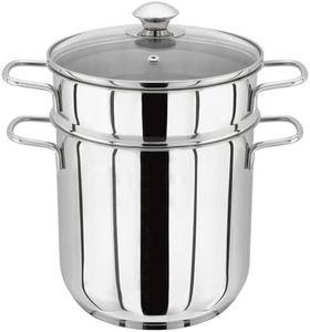 Judge Speciality Cookware JA80 Extra Large 5.2L Stainless Steel Pasta Pot with Drainer Insert (31cm x 22cm x 31cm) Induction Ready - 25 Year Guarantee