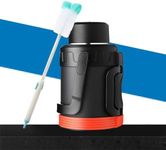 101 oz Gallon Insulated Water Bottle with lifting handle and grip handle -Water Jug Large Stainless Steel Metal Vacuum Wide Mouth, Keep Cold 48H Hot 48H, Ideal for Home, Camping, Gym and Office(Black)