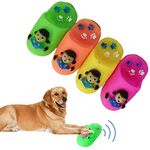 Pups&Pets Pets Vinyl Slipper Squeaky Toy | Plush Slipper Shape chew Toys | Interactive Toy for Dogs and Cats - Color May Vary (Pack of 2)