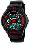 Fanmis S - Shock Military Analog Digital Display Multifunction Dual Time Alarm Waterproof Sport Watch Red