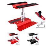 RC Car Work Stand Repair Workstation 360 Degree Rotation Lift with Wheel Wrench Tools for 1/8 1/10 1/12 1/16 1/18 Scale Cars Trucks Buggies (Black)