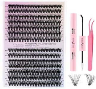 Crislashes 280pz Kit Estensione Ciglia, 30D 40D Ciglia Finte Soffici e Squisite, Mix 9-16mm, Kit Extension Ciglia, Utilizzato per Espandere le Ciglia, Ciglia Finte Cluster con Colla