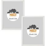 HSD Picture Frames White 30x40 Photo Frame - Set of 2