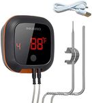 Inkbird Bluetooth Grill BBQ Meat Thermometer with Dual Probes Digital Wireless Grill Thermometer, Timer, Alarm,150 ft Barbecue Cooking Kitchen Food Meat Thermometer for Smoker, Oven, Drum