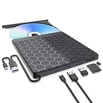 Aumdie External CD/DVD Drive for La