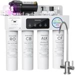 [Dual Flow] Waterdrop WD-T4-A Alkaline pH+ Reverse Osmosis Water Filter, NSF/ANSI 372 Certified, 10-Stage, 450GPD Tankless Undersink RO Filtration System, 2:1 Pure to Drain, BPA Free, Plug-in required