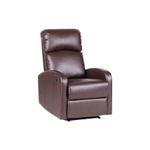 EVRE Recliner Arm Chair with Adjustable Leg Rest and Reclining Functions Leather - Brown Arm Chairs For Living room, reclining chairs, armchair, comfy chair