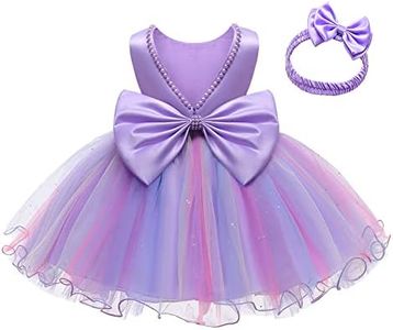 LZH Bébé Filles À Volants Dentelle Dos Nu avec Chapeaux, Bowknot Fleur Robes Pageant Fête De Mariage