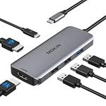 USB C Docking Station for Laptop Dual Monitor, MOKiN 6 in 1 USB C Hub Adapter Dual HDMI, USB 3.0, 2 USB 2.0, PD Charging Ports for MacBook/Dell XPS/Steam Deck/HP/Lenovo ThinkPad/Surface Pro