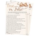 Pink Bee Parties True or False Baby Shower Game in Teddy Bear Theme - 20 Players