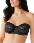 Wacoal Women's Visual Effects Strapless Minimizer Bra, Black, 36DDD