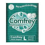 Comfrey Adult Diapers Large - 10's Disposable Hip Size 40inches to 55inches (Pack of 6)