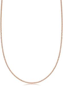CHOW SANG SANG 18K Rose Gold Machinery Chain Slider Ball Chain Adjustable Chain Necklace for Women 54074N | 17.7", (45 CM)